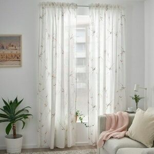 **New In Package**IKEA RODLONN CURTAINS 57" x 98" 2 panels Cherry Blossoms